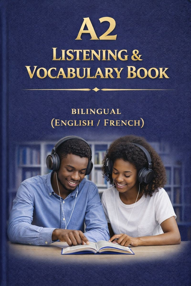 A2 LISTENING BOOK + AUDIO (EN–FR) | Livre d'exercices d'écoute A2 + fichiers audio (anglais-français)