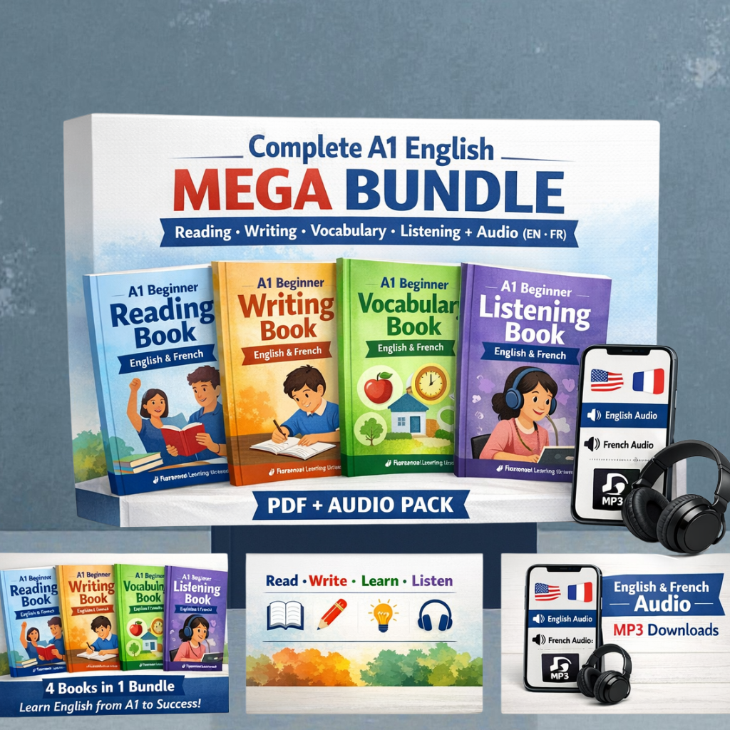 A1 MEGA BUNDLE PDF/ Pack complet niveau A1 (PDF + audio)