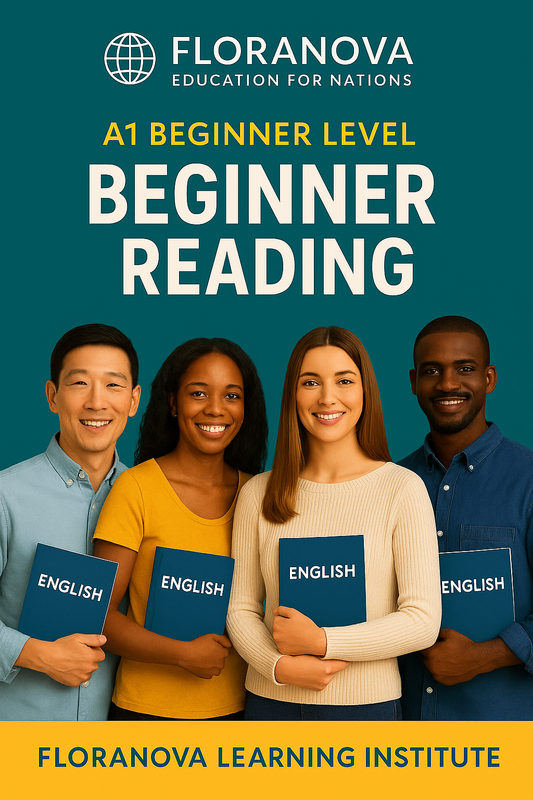 A1 Beginner Reading Book (Chapters 1–10) – PDF + MP3 Audio