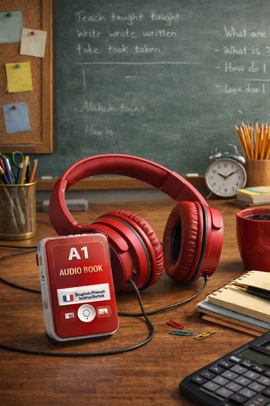 A1 English Audio Book (MP3) | English–French Beginner Listening