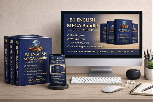 6pcs B1 books + MP3 Audio Bundle EN/ FR