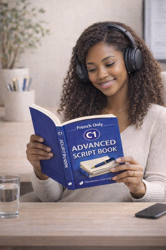 C1 Advanced Script book + MP3 Audio English & French