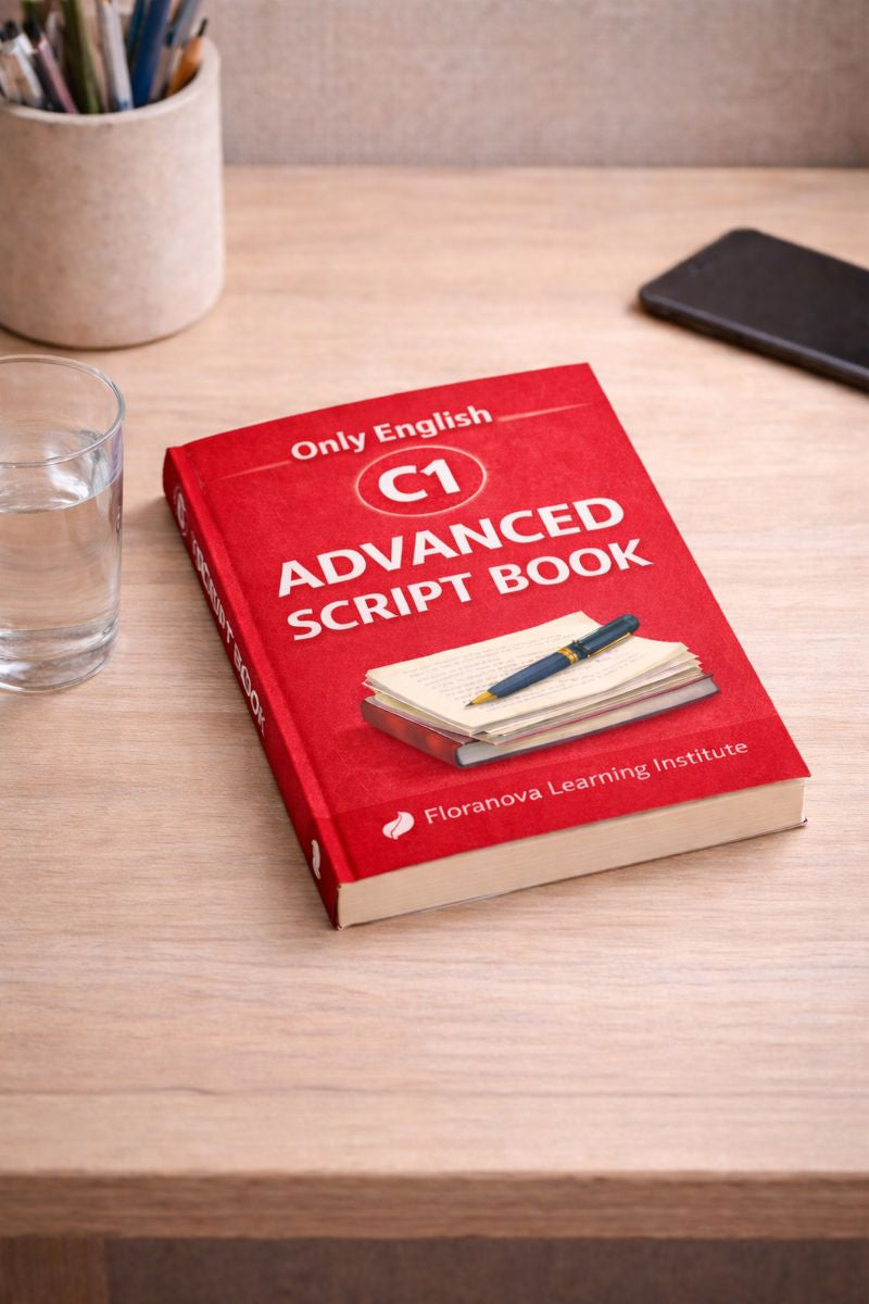 C1 Advanced Script book + MP3 Audio English & French
