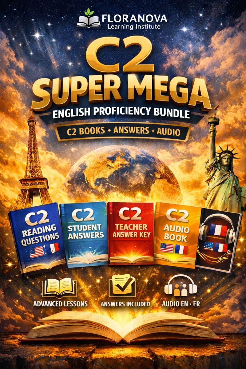 C2 SUPER MEGA English Proficiency Bundle (EN–FR) | Books + Answers + Audio